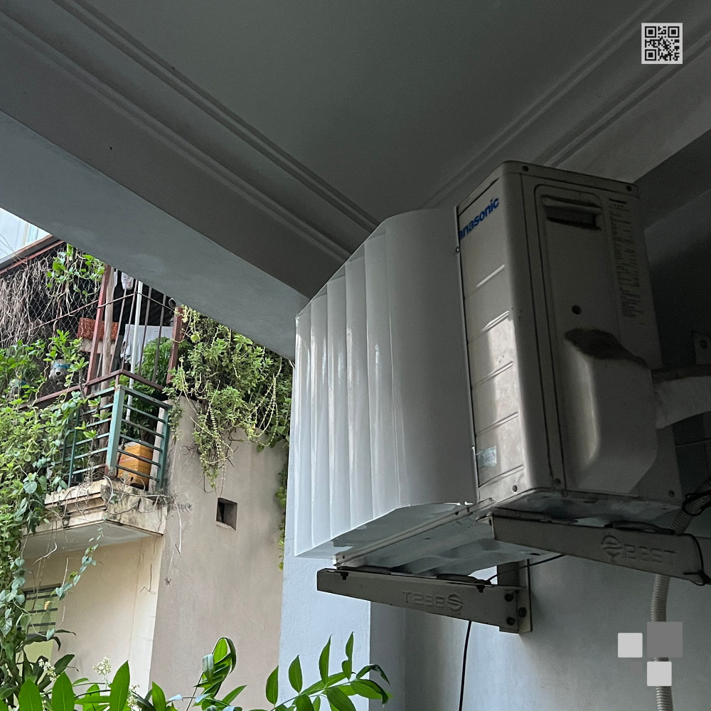 Lắp đặt tấm chuyển hướng gió CHG47 cho điều hoà Panasonic