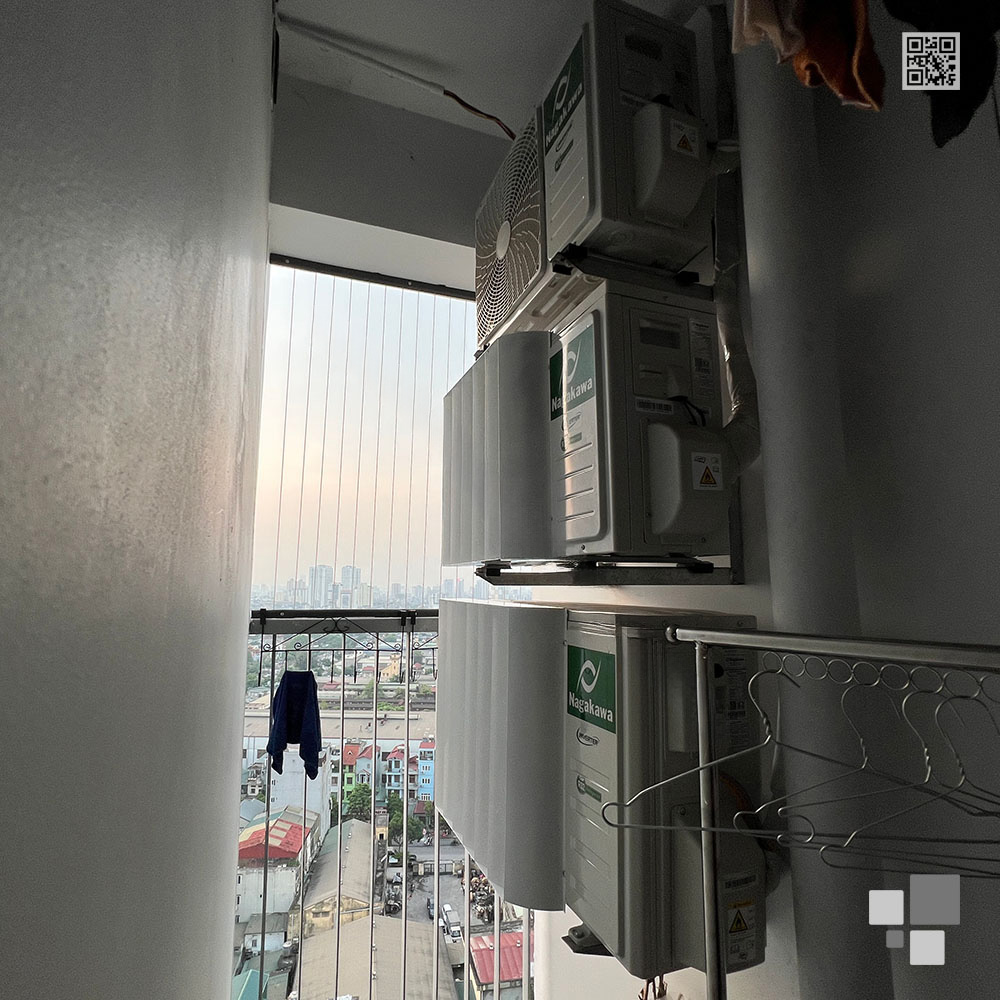 Louver CHG47 lắp tại khu vực lô gia chung cư