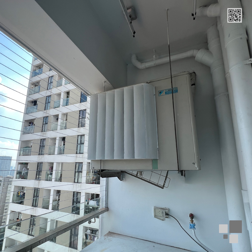 Louver CHG47 tại khu vực phòng giặt