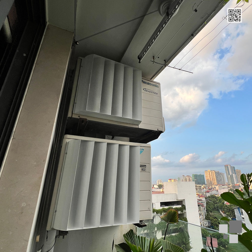 Lắp tấm chuyển hướng gió CHG60 cho điều hoà Panasonic 18000BTU