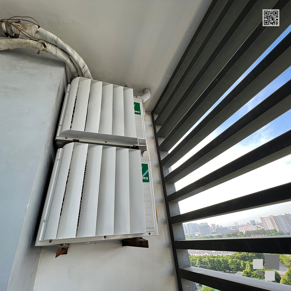 Louver CHG53 giúp thay đổi hướng gió nóng khu vực ban công