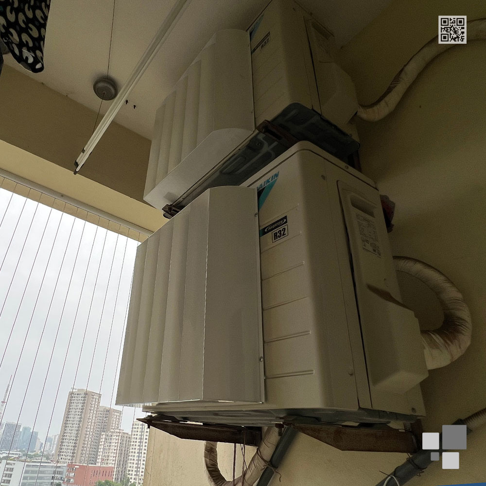 Louver CHG53 giúp thay đổi hướng gió nóng khu vực lô gia