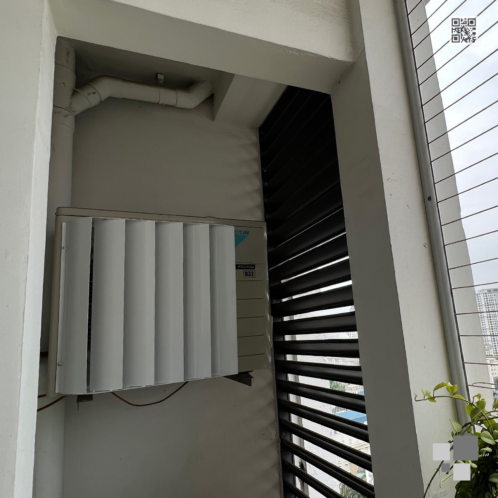 Tấm Louver CHG53 cao cấp sau khi lắp đặt