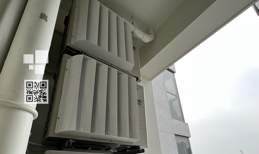 Lắp 2 tấm louver điều hoà Daikin